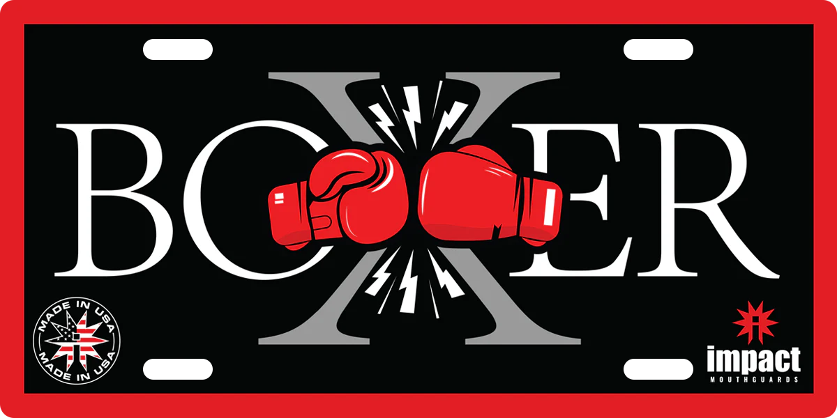 Boxer Car Tag Sticker