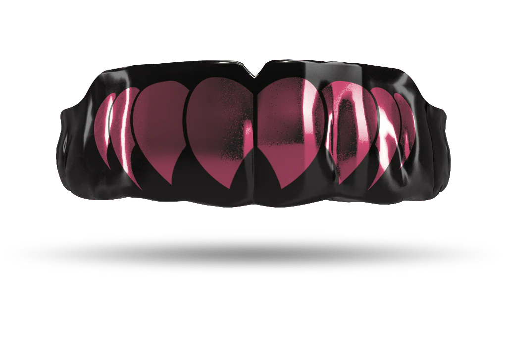 Chrome Dusty Pink Fangs (Black)