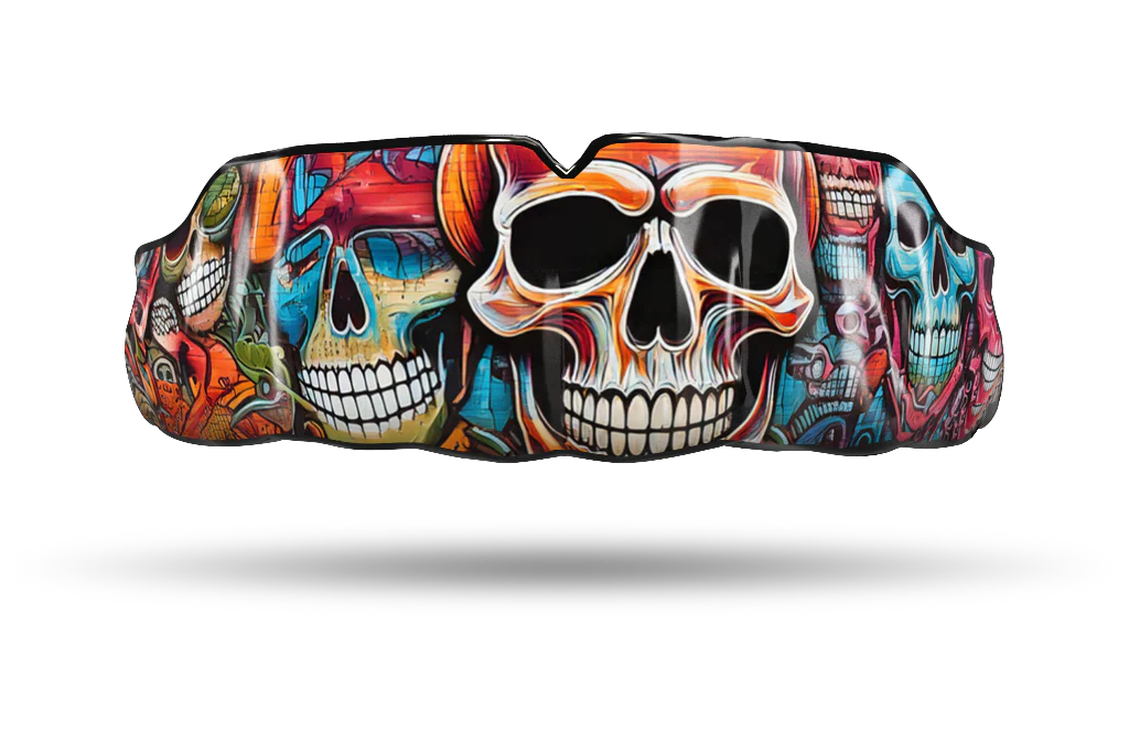 Color Skulls Graffiti