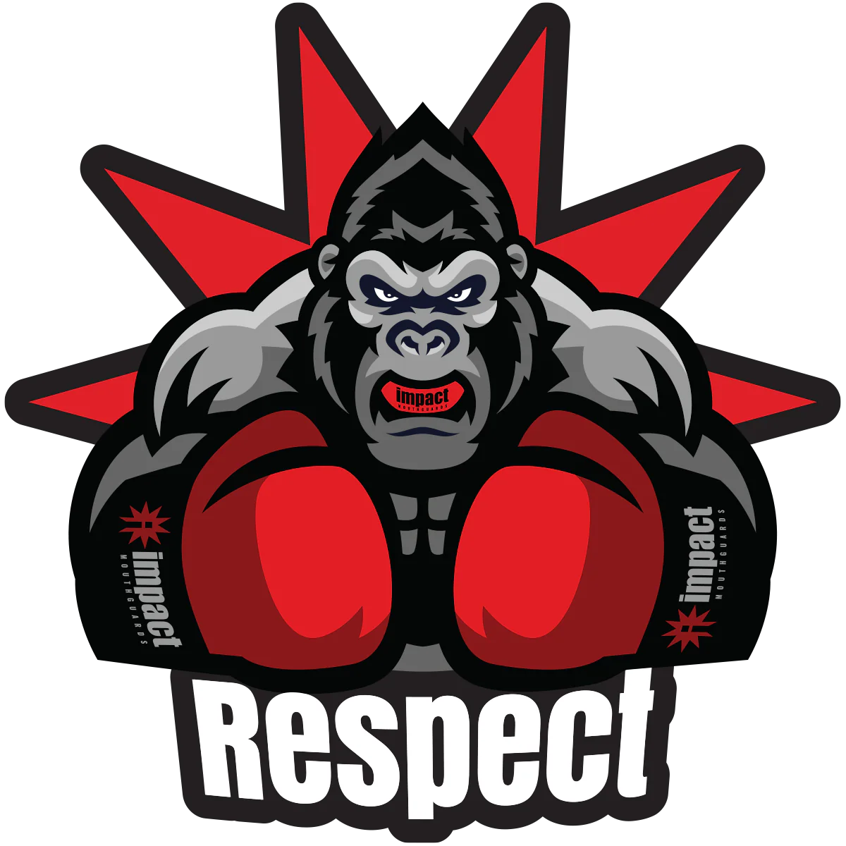 Gorilla Respect Sticker