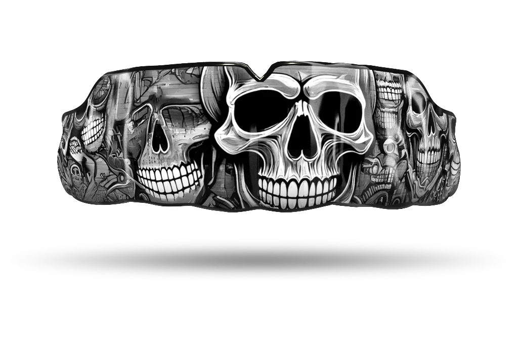 BW Skulls Graffiti