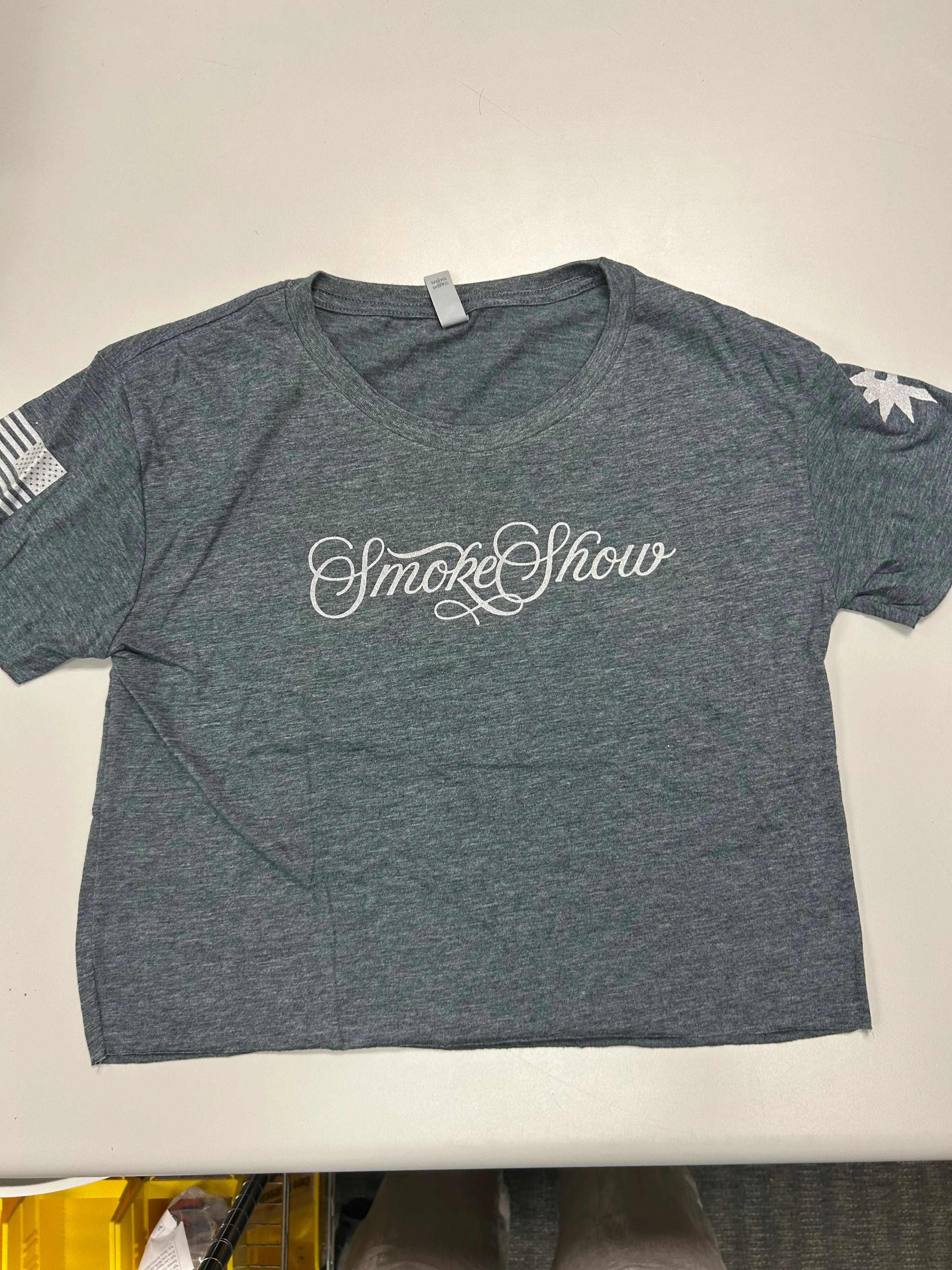 Smoke Show Graphite Crop Top